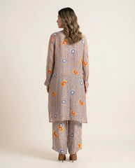 Janet Kurtha Set- Orange