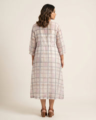 Jin Dress- White Checks