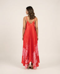 Red Floral Spaghetti Dress RTS