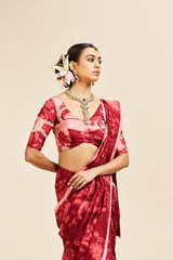 Vedita saree set _ Red