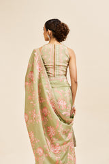 Akasha saree set_ Green RTS