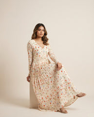 Tanvi Dress- Peach