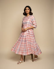 Kia Dress- Pink Checks