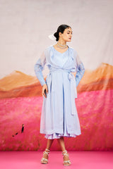 Alora Jacket Set - Powder Blue