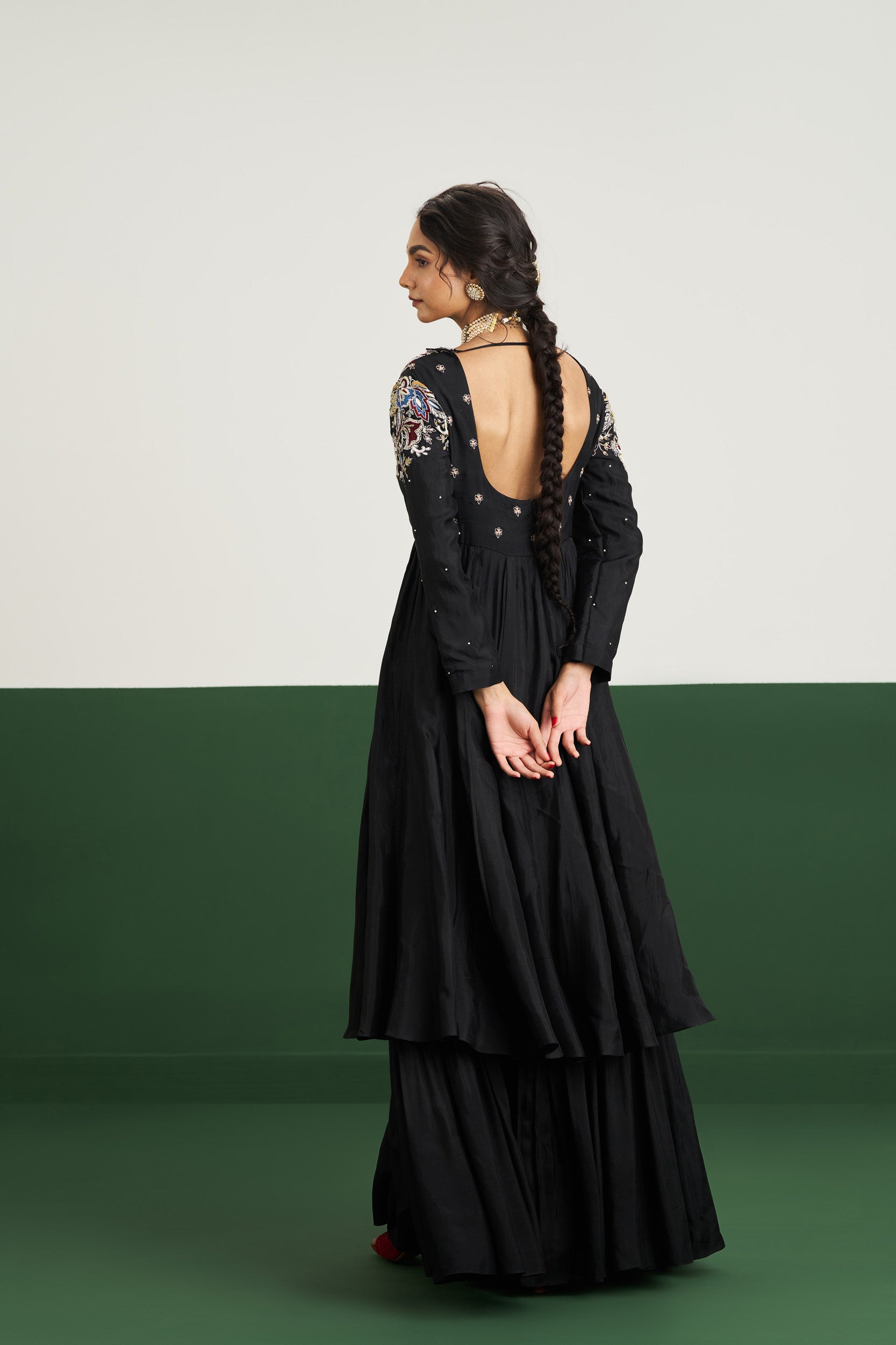 Mahira Amethyst Anarkali- Black RTS