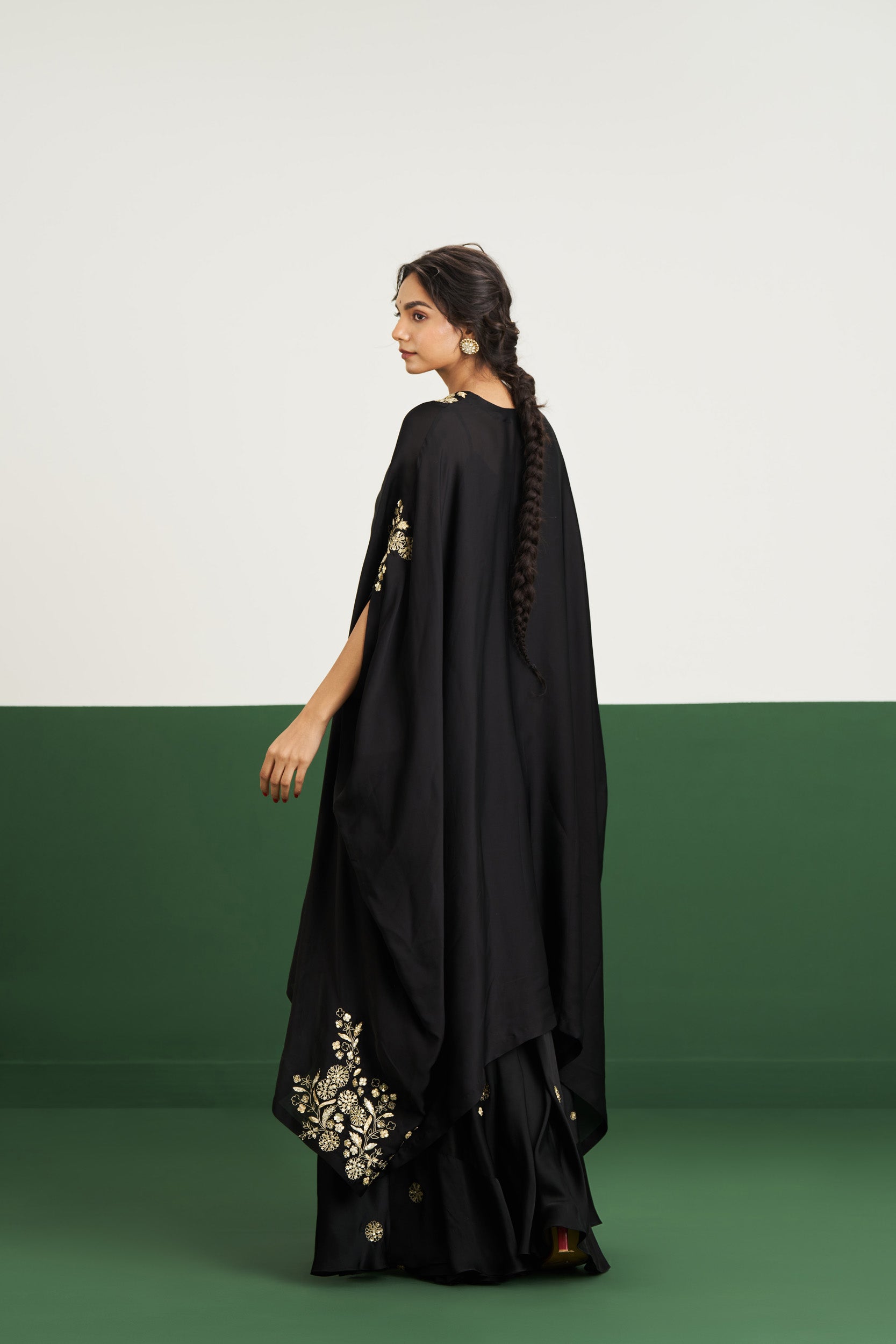 Farah Kaftan Set - Black