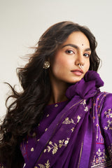 Natalie Saree Set - Purple