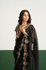 Kayla Saree Set - Black