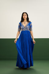 Emily Dress - Cobalt Blue