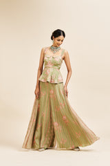 Nayira peplum set_ Green