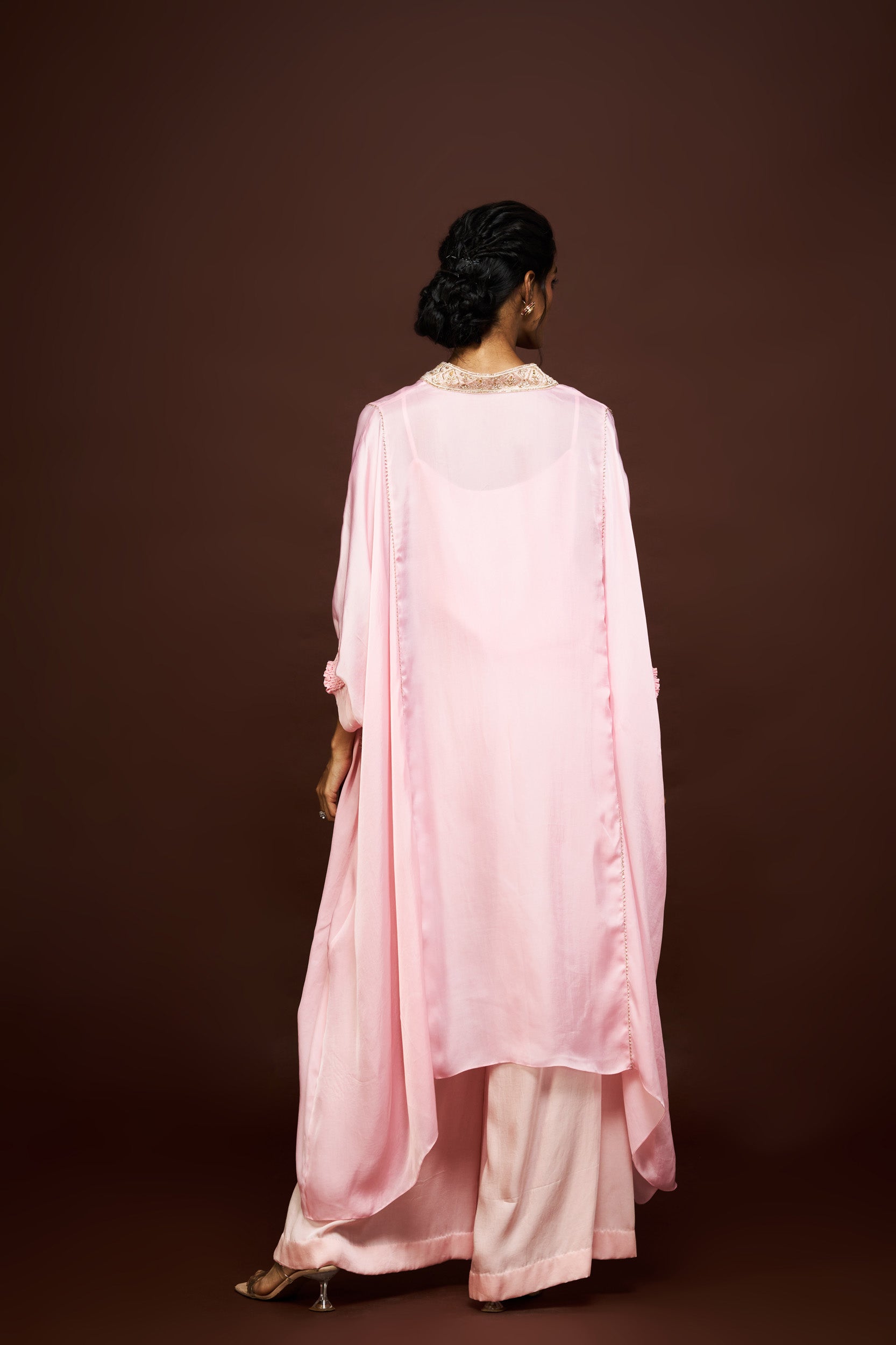 Nirva kaftan set - Peach