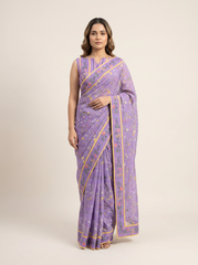 Siri Lavender Saree with Blouse