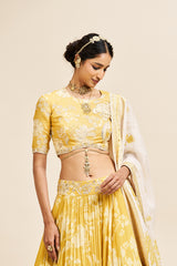 Ridhima lehenga set with dupatta_ Yellow RTS