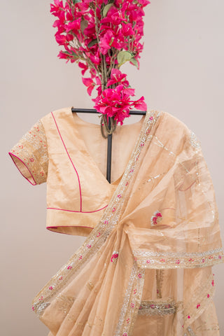 Sirisha Tissue Saree And Blouse