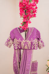 Taswii Saree With Embroidery Blouse