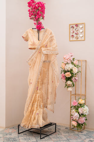 Sirisha Tissue Saree And Blouse