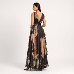 Kasie drape dress - Black
