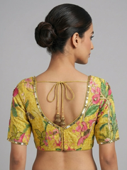 Yellow Floral Blouse