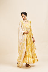 Smriti dress with dupatta_ yellow