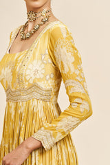 Smriti dress with dupatta- yellow