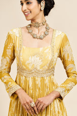 Smriti dress with dupatta- yellow