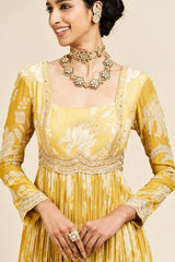 Smriti dress with dupatta_ yellow