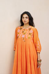Trisha Kurtha Set - Orange
