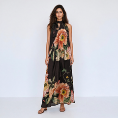 Livie dress with cape - Black