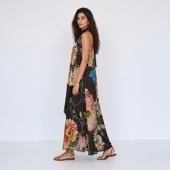 Livie dress with cape - Black