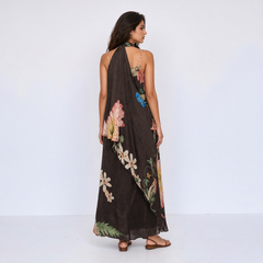 Livie dress with cape - Black