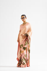 Kathya saree set_ mocha beige