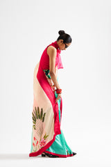 Larisa saree set_ pink