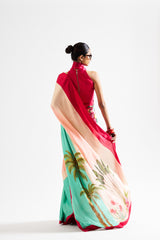 Larisa saree set_ pink