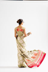Elena saree set- Light green