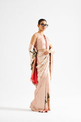 Ania saree set - pale beige