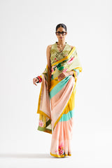 Alya saree set_ yellow