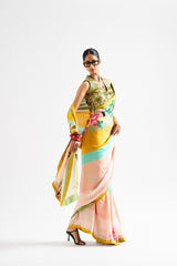 Alya saree set_ yellow