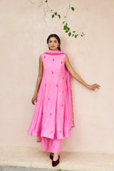Tanya Kurtha Set - Rose Pink