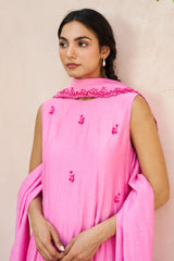 Tanya Kurtha Set - Rose Pink