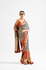 Masha saree set_ Brown