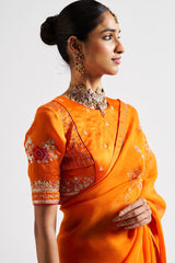 Natalie Saree Set - Orange