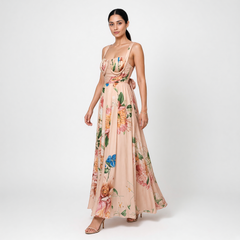 Riley drape dress - Peach