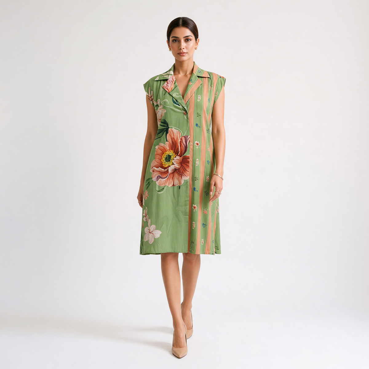 Talia short dress - Green