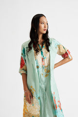 Mauly - Light Green Kurta Jacket Set