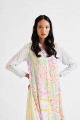 Jaime-Kurta with Side Ruffles & Pockets