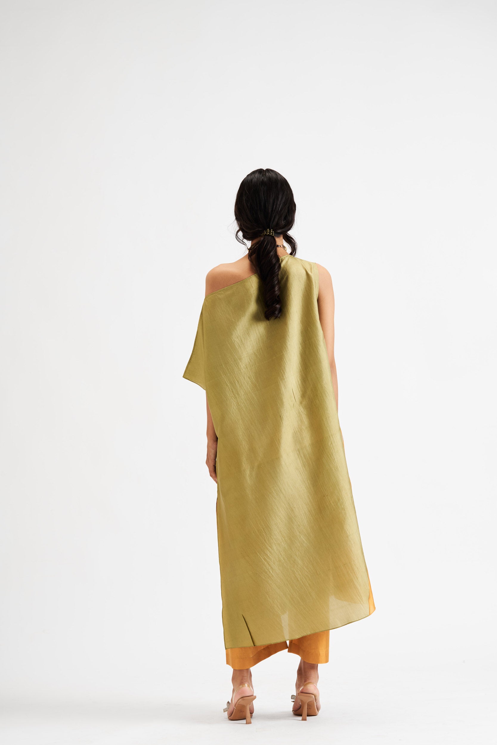 Jamia- asymetric off shoulder dress