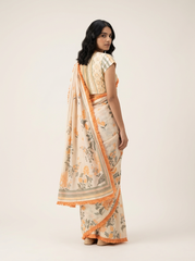 Mirna Saree Set- Cream