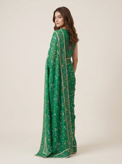 Jenny Green Saree with Blouse