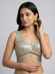 Floral Hand Embroidered Blouse