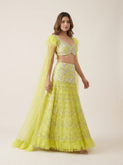 Jyla Net Lehanga- Pollen Yellow